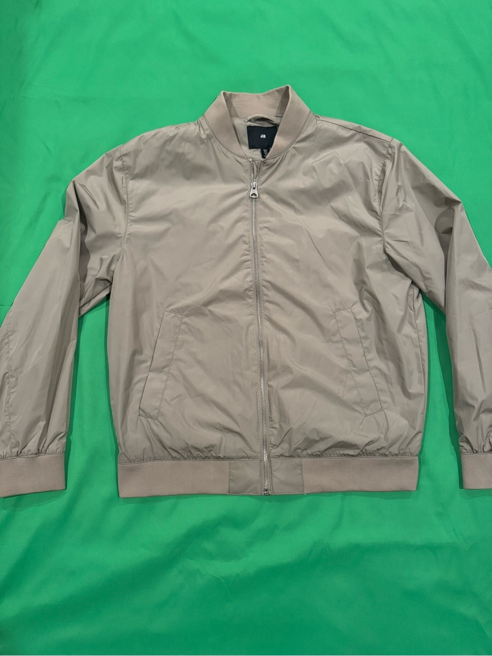 H&M Men's Bomber Jacket - Beige